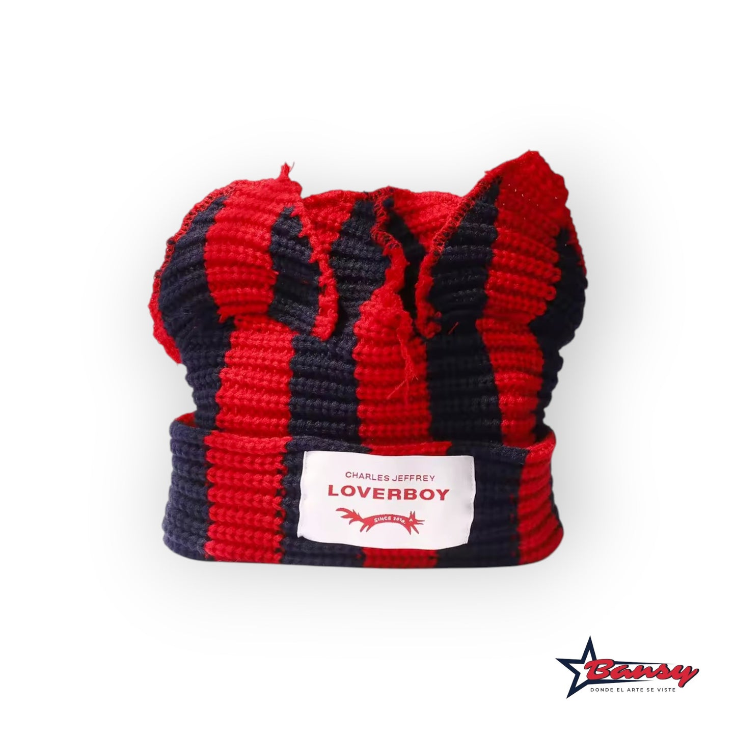 Gorro Tejido con Orejas Bicolor Loverboy