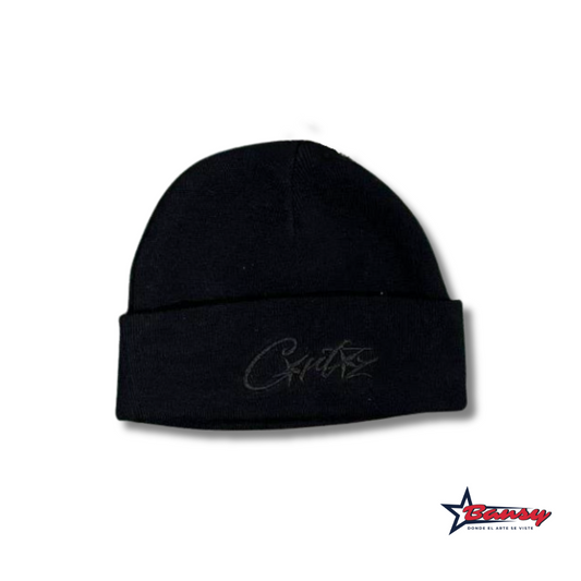 Gorro de Punto black bordado Corteiz