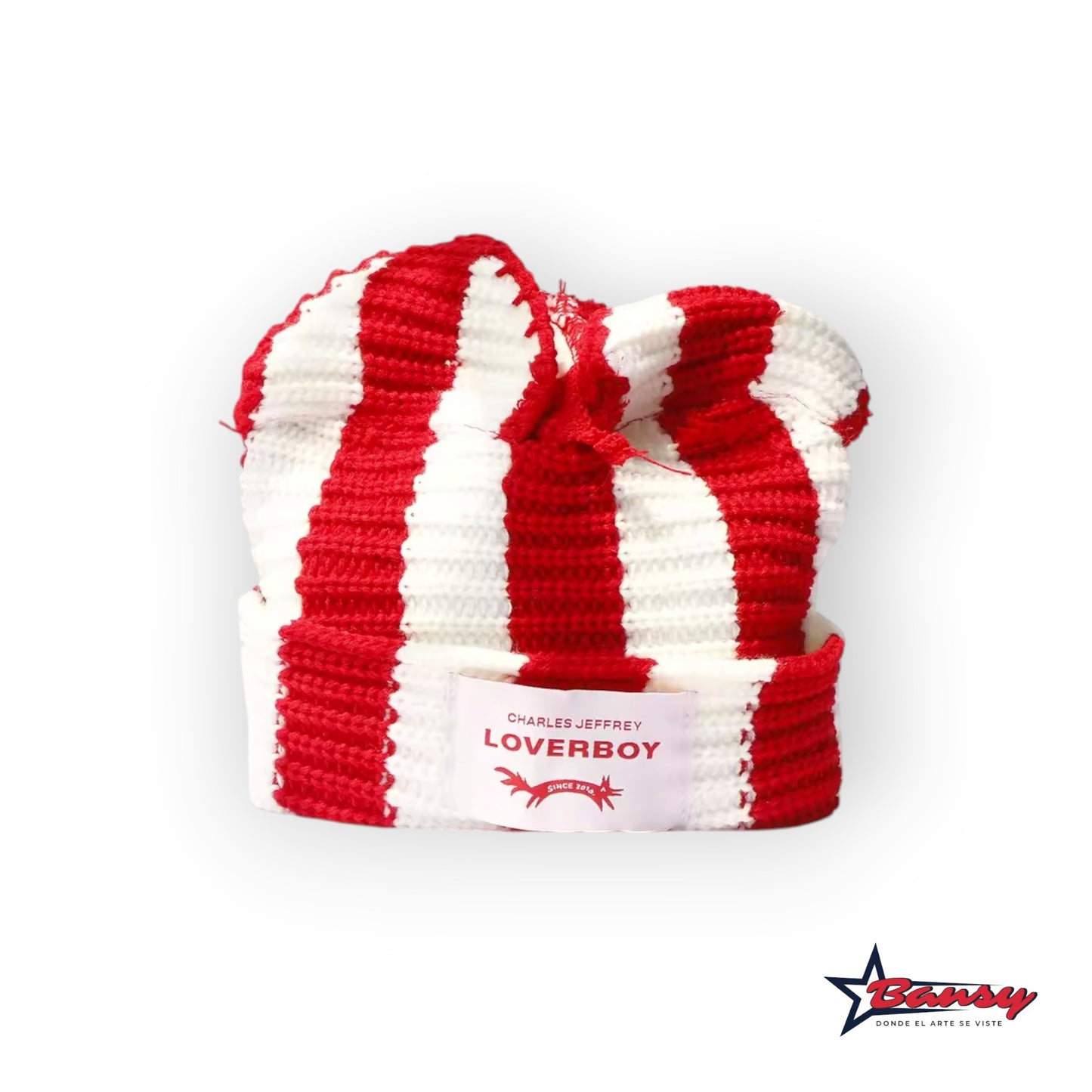 Gorro Tejido con Orejas Bicolor Loverboy