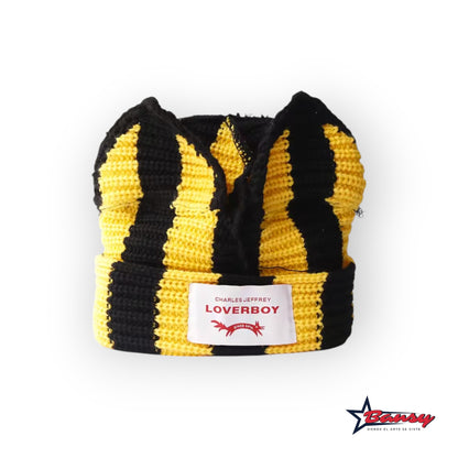 Gorro Tejido con Orejas Bicolor Loverboy